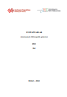 Yeni kitablar 2021 (№1): annotasiyalı biblioqrafik göstərici